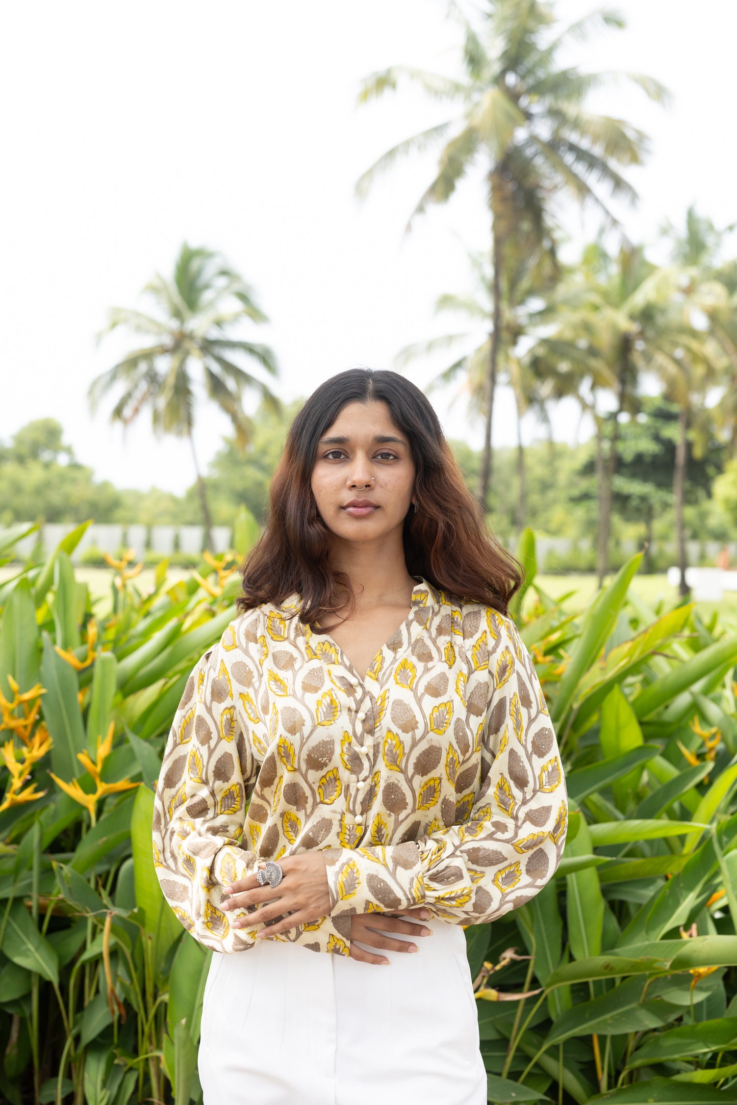Saanjh Leaf Blouse